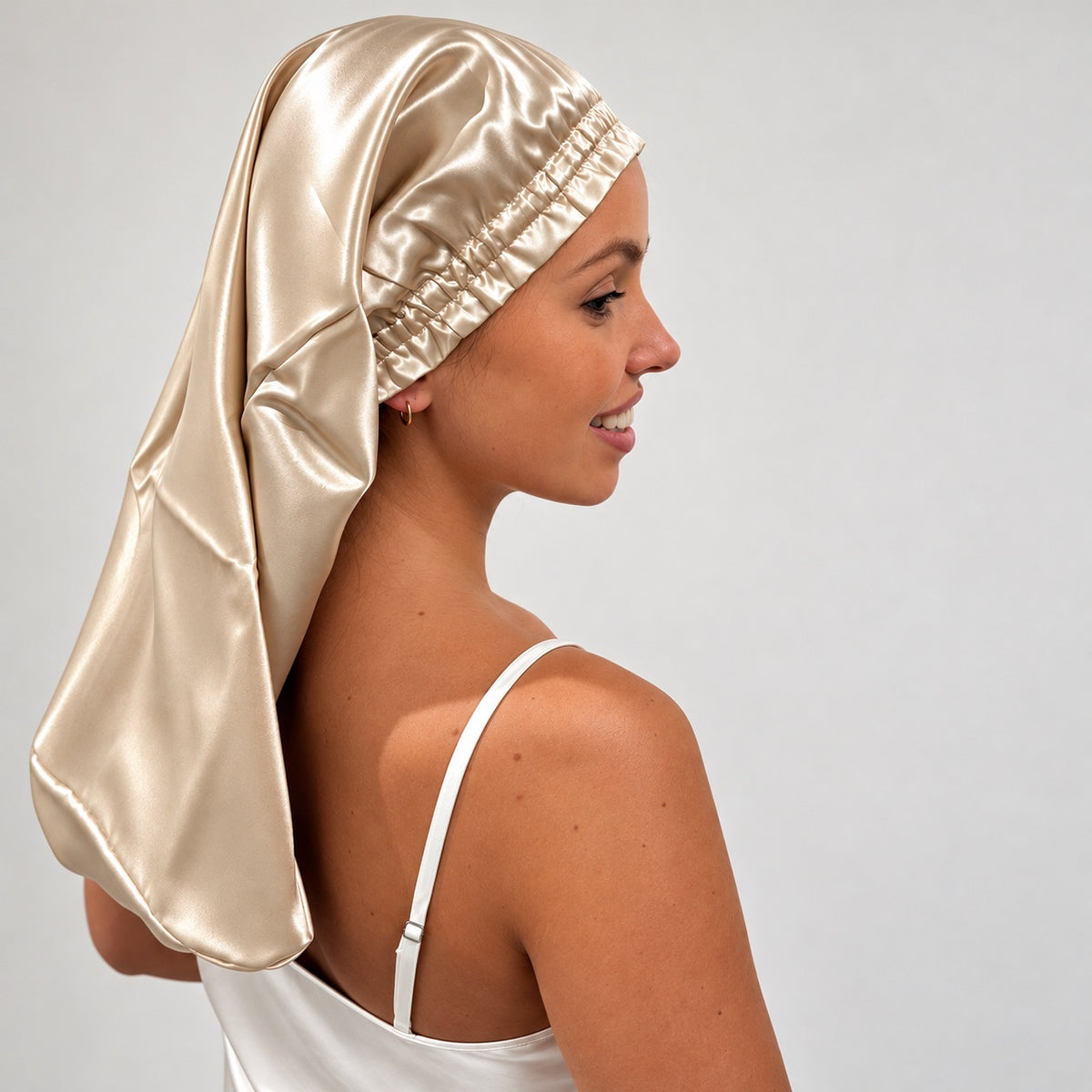 Seiden Schlafhaube LongHair